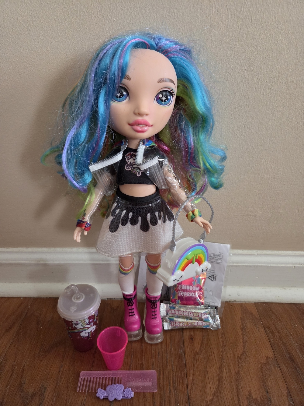 Rainbow Suprise 14" Fashion Doll - Slime Never Used